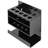 Wyton Wall-Mounted Acrylic Dry Erase Marker Holder – 10-Slot Whiteboard Organizer with Eraser Tray