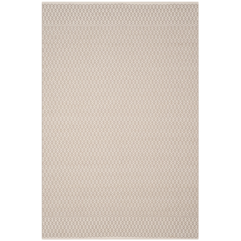 Bester Hand Woven Cotton Geometric Rug, Rectangle 6' x 9'