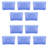 Wham Crystal 60L Plastic Storage Box Pack of 10 Tint Sparkle Blue