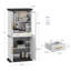 Armoire de rangement de 72 po de hauteur avec tablettes et tiroirs réglables, armoire autoportante avec amplement d'espace de rangement pour la cuisine, la salle à manger et le salon-557826445