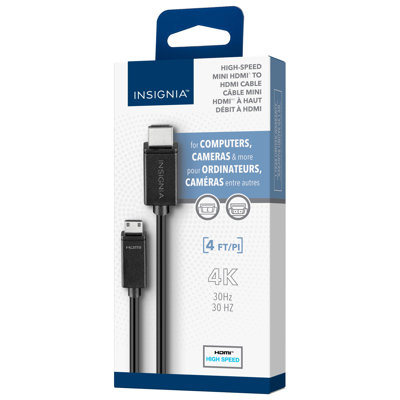 Insignia 4ft Mni HDMI to HDMI Cable