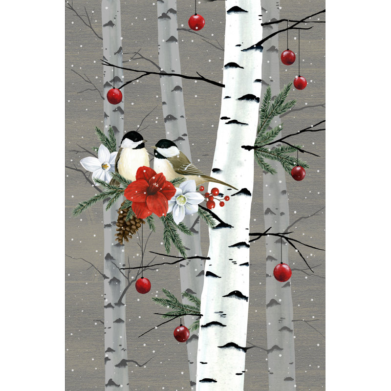 «Birch Birds Collection B» par Grace Popp, reproduction sur toile tendue