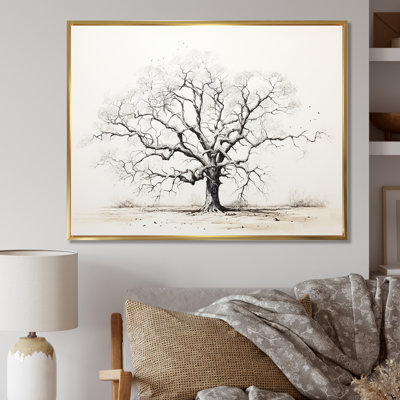 Arbre africain, minimalisme III, sur toile