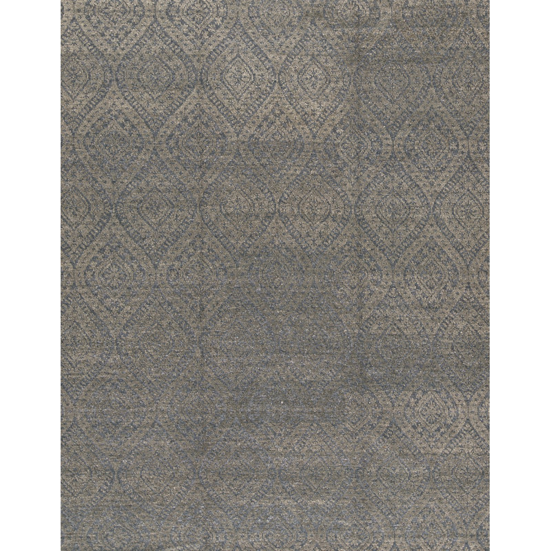 Wool Damask Area Rug