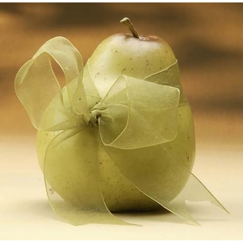 Figurine de poire 4 po avec ruban transparent