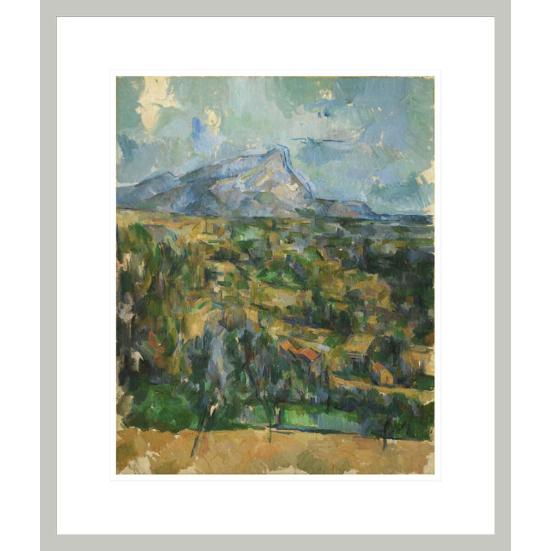 «Mont Sainte-Victoire» par Paul Cézanne, impression giclée encadrée, H 20,75 po x l 17,75 po