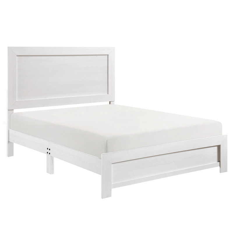 Wood Panel Bed, Full, White