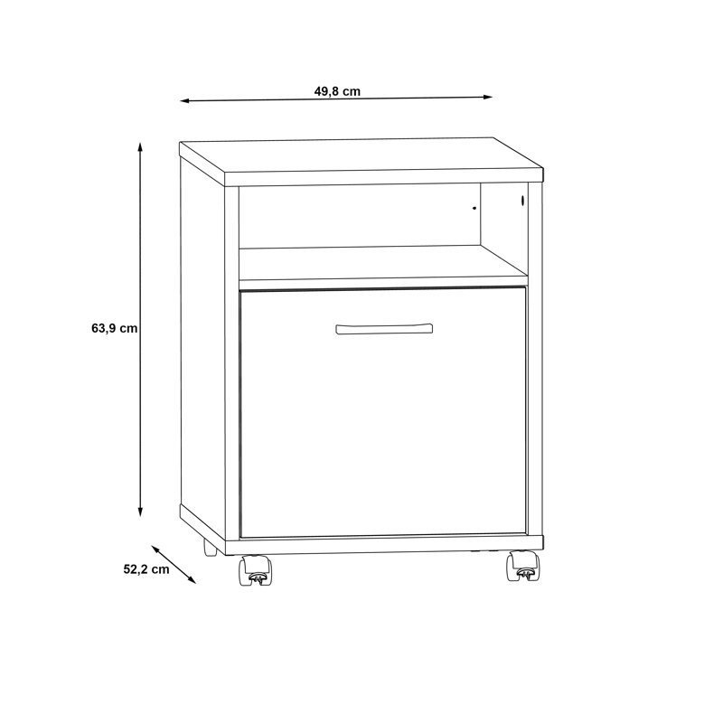 Bibeau 49.8cm Wide 1 -Drawer File Cabinet