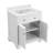 White 28'' Louvered Cabinet Door Single Sink Bathroom Vanity-319702206
