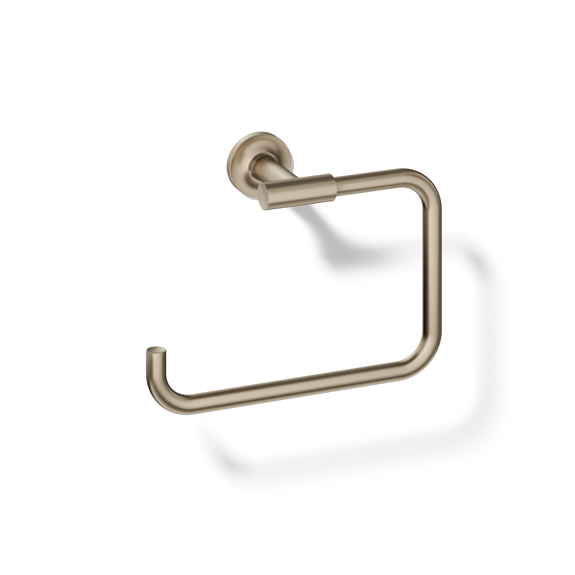 Purist Wall Mounted Towel Ring for Bathroom, Metal Bathroom Hand Towel Ring, Vibrant Brushed Bronze