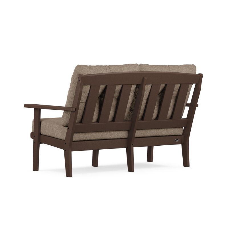 Lakeside Cape Cod Deep Seating Loveseat, Spiced Brown Revolution®, Vintage Lantern