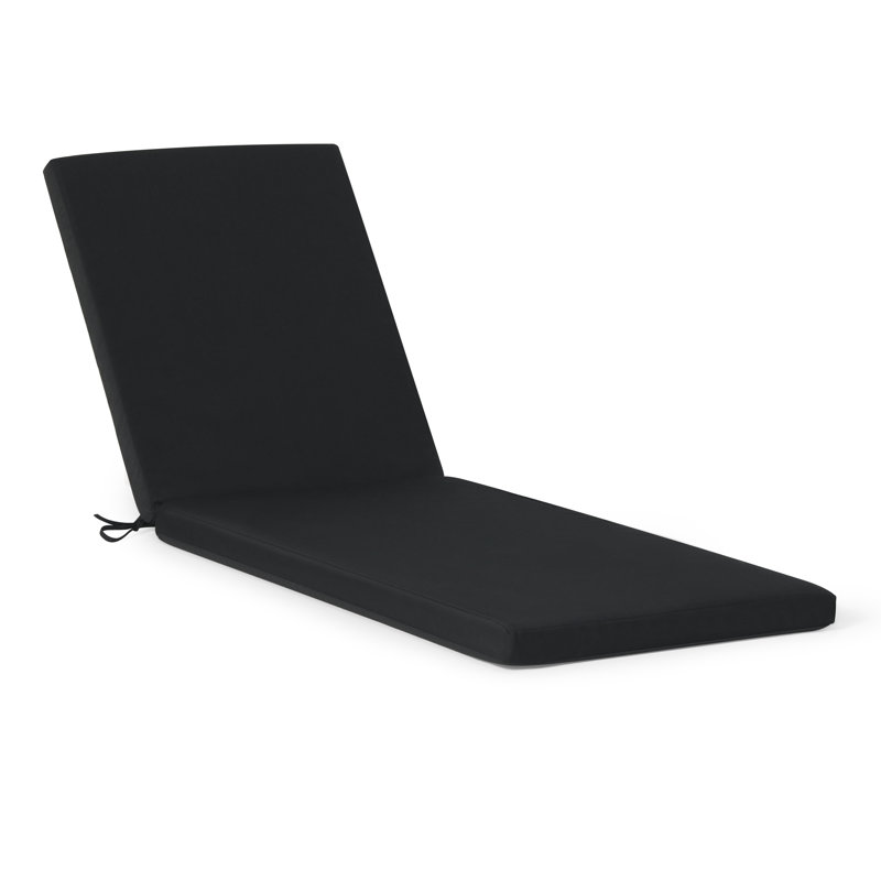 Coussin , L 23 po x P 78 po, Noir