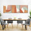 «Boho Neutral Abstract Triptych», reproduction sur toile-93060296