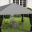 Annayeli 3 x 3 m Pop Up Gazebo, 420D Garden Tent Canopy, Light Grey