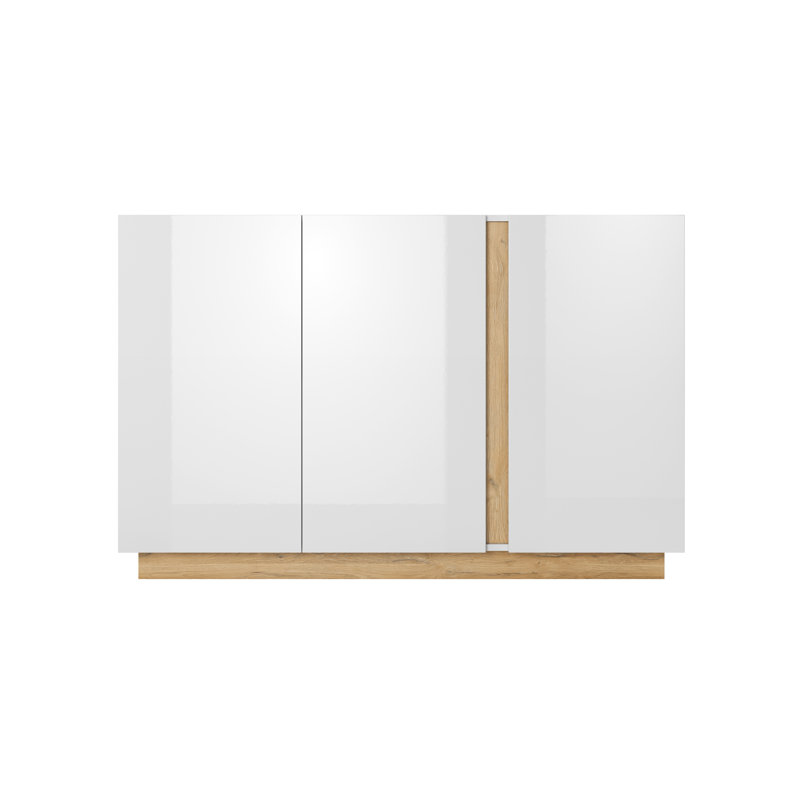 Janaia 138cm Sideboard, White Gloss