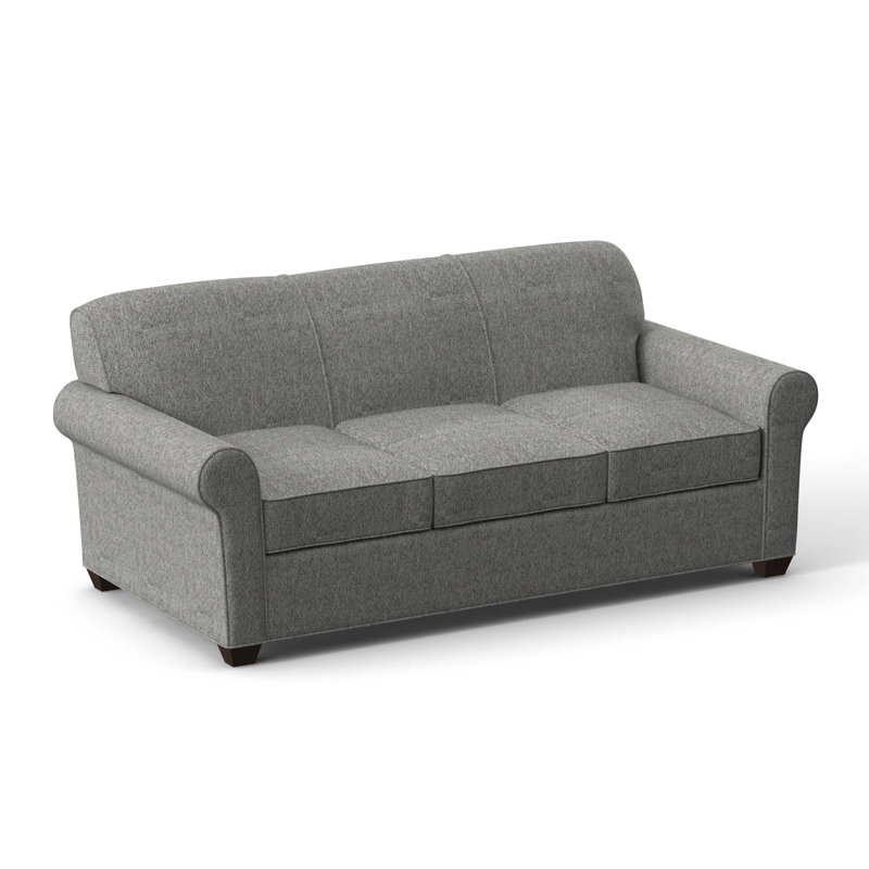 Finn 83" Rolled Arm Sofa Bed with Reversible Cushions, Innerspring, Cafelle, Connelly Dove