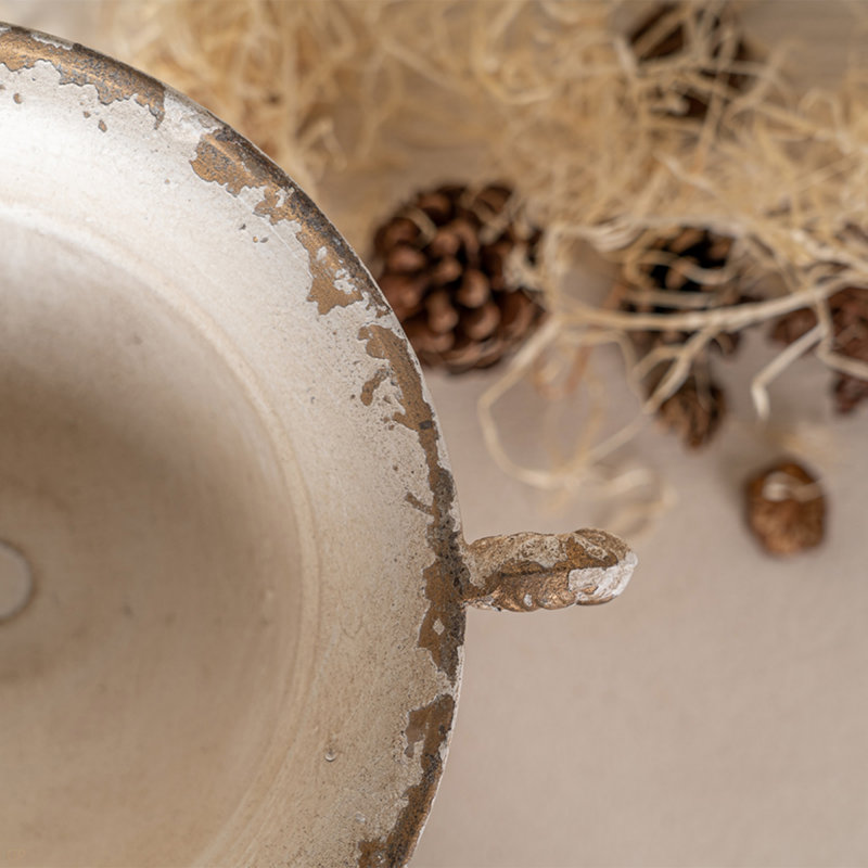 Vintage Double-Handled Flower Pot For Timeless Home Décor, Ideal For Showcasing Plants And Adding Charm To Your Space