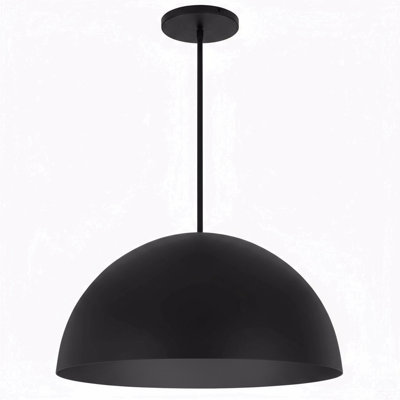 24 Inch Diameter Integrated Led Black Pendant