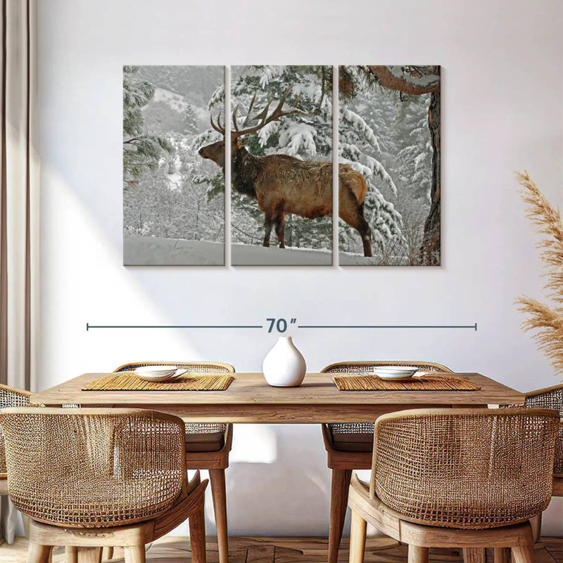 Brampt Washington Winter Elk, 36" H x 57" W