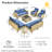 Outdoor Wicker 8 Person Seating Group With Cushions With Rocking And Swivel Chairs-114336087