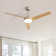 132cm 3-blade Modern Ceiling Fan Light with Remote Control