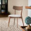 Chaise de salle à manger rembourrée avec pieds en métal (ensemble de 2)-900935079