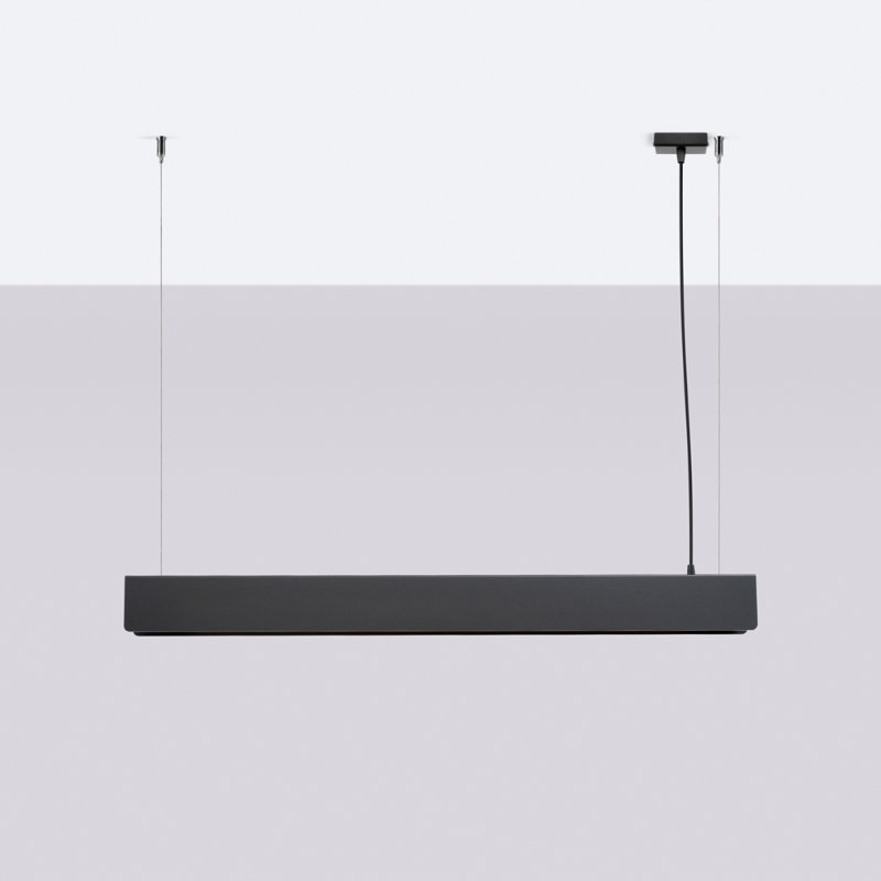 1 - Light Stainless Steel Pendant, Black