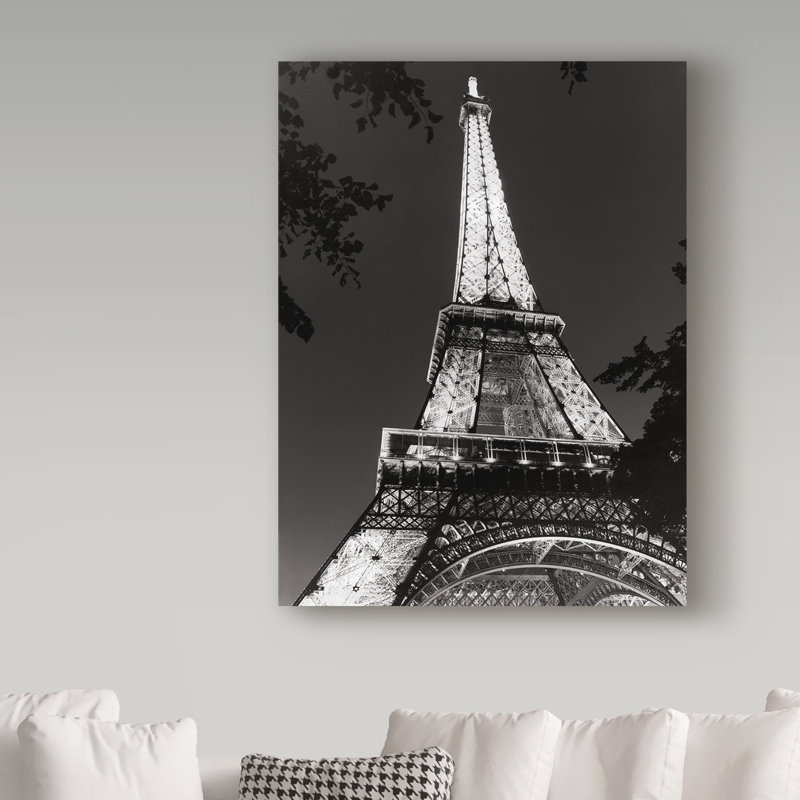Avisha «Eiffel Tower at Night», reproduction de photo sur toile tendue, H 32 po x l 24 po