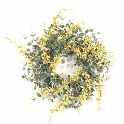 28" Handcrafted Eucalyptus No Holiday Wreath