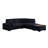 Dark Gray Sectional With Right Chaise, & Practical Function 100"w Facing Soft Seat