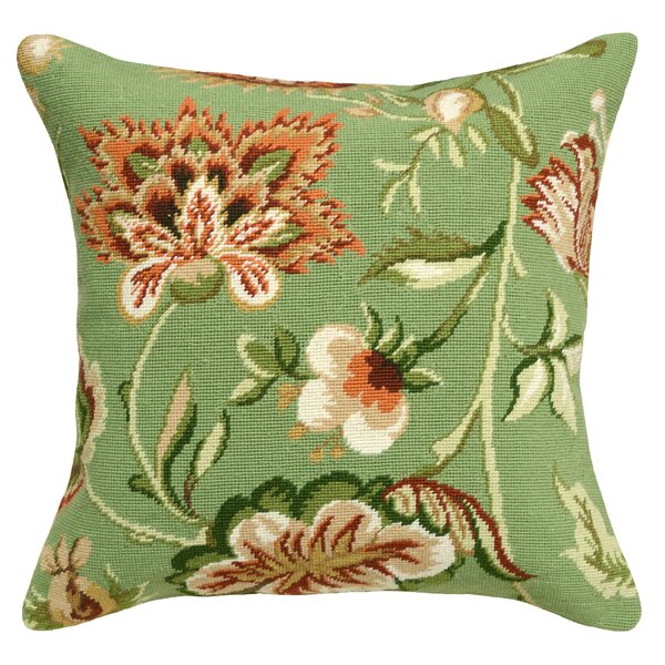 Alcott Hill® Maximiliano Embroidered Wool Throw Pillow & Reviews | Wayfair