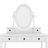 Vanity Desk With Adjustable Angle Mirror