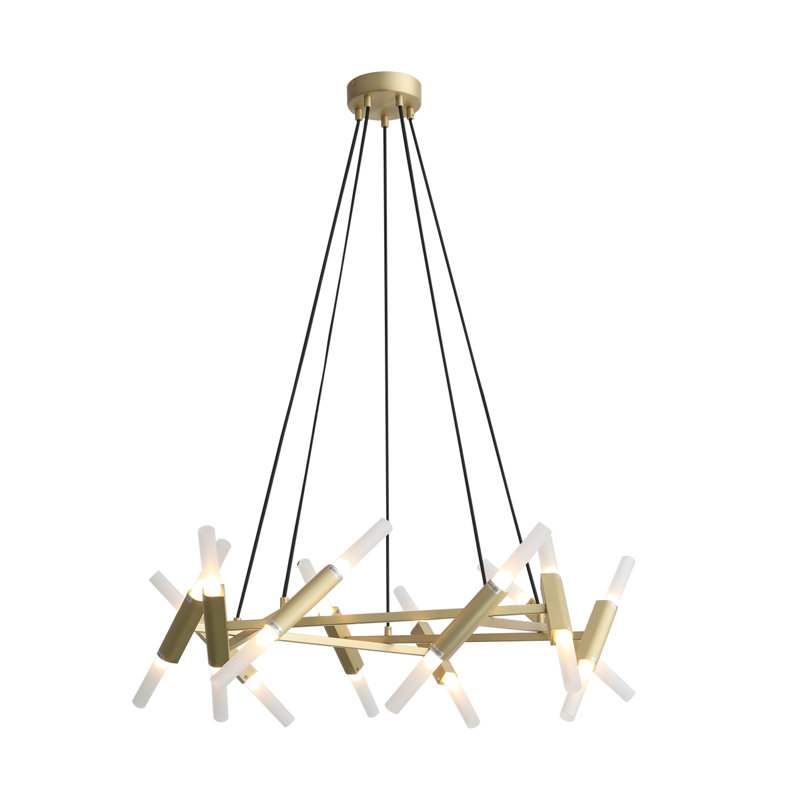 Lustree linéaire 20 lumières spoutnik modern Harris