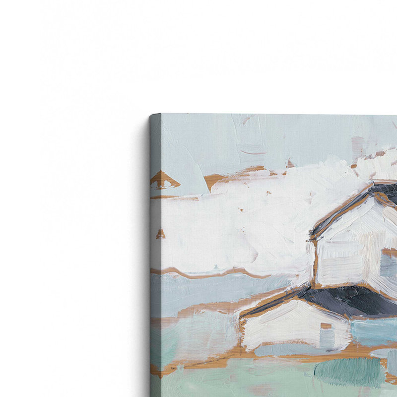 Toile tendue Farmhouse on Open Fields II, H 12 po x l 18 po
