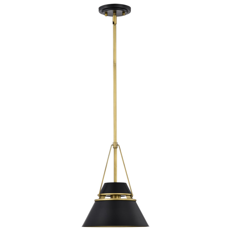 Maricarmen 1 - Light Cone Pendant, Matte Black, 51.5" H x 10" W x 10" D