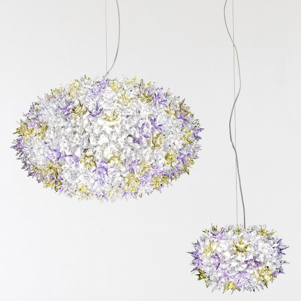 Bloom LED Pendant, Small, Transparent Crystal