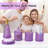 Purple Glass Bathroom Accessories Set 5-Piece