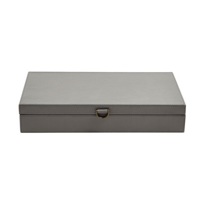 Marbled Leather D Ring Box