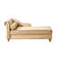 Chaise moderne en velours kaki avec espace de rangement - Revêtement lisse, pieds dorés élégants-1210911537-1210911536