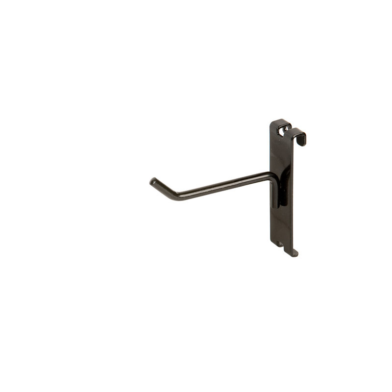 Steel Slatwall Hooks, Black