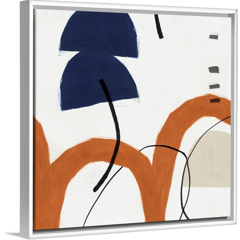 «Elasticity II» par PI Studio - reproduction d'art sur toile, H 14 po x l 14 po x P 1,75 po, Cadre blanc