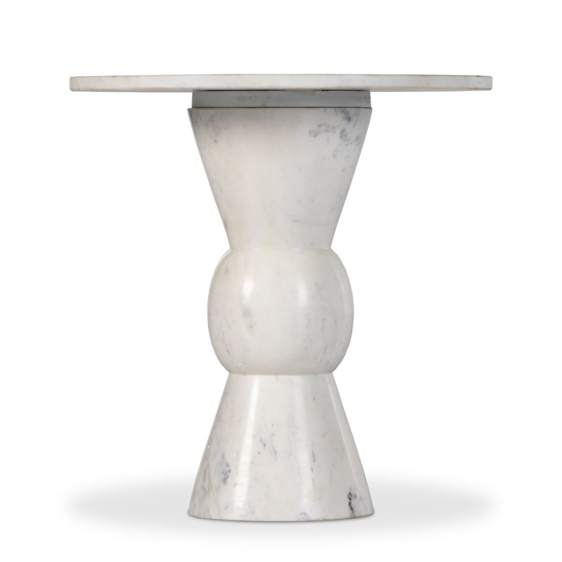 Fox End Table, White