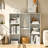 8-Cube Bookcases, Closed Back Bookshelf Storage Unit, Style Cabinet for Living Room Bedroom Office-916077977-916077976
