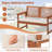 Evalyne Solid Wood Outdoor Bench