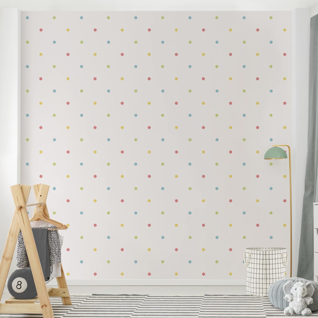 Strukturierte Tapete Bright Dots 3,36 m x 336 cm