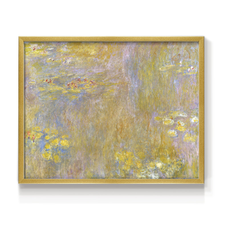Claude-CVI -Framed Print - Restickable, 11" H x 14" W, Gold