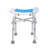 Shower Chair For Inside Shower, Adjustable Height Shower Stool With Crossbar Support, Shower Seat For Shower Tub, Non-Slip Bench Bathtub Stool Seat For Elderly Disabled Adults Handicap, 500 Lbs