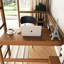Lit mezzanine simple en bois d'hévéa avec bureau et rangement polyvalent - répondez à vos besoins
