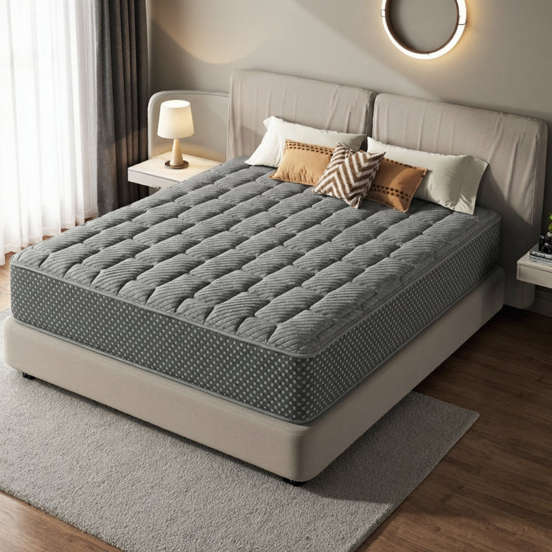 Matelas hybride matelassé ferme de 13 pouces avec mousse viscoélastique rafraîchissante LUMERIS - Confort de soutien, soulagement de la pression, certifié CertiPur US pour toutes les tailles