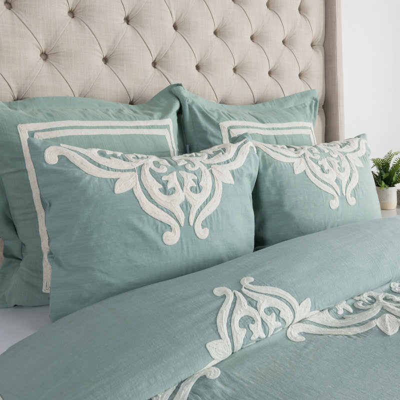 Kent Cotton Sham, King, Blue Surf